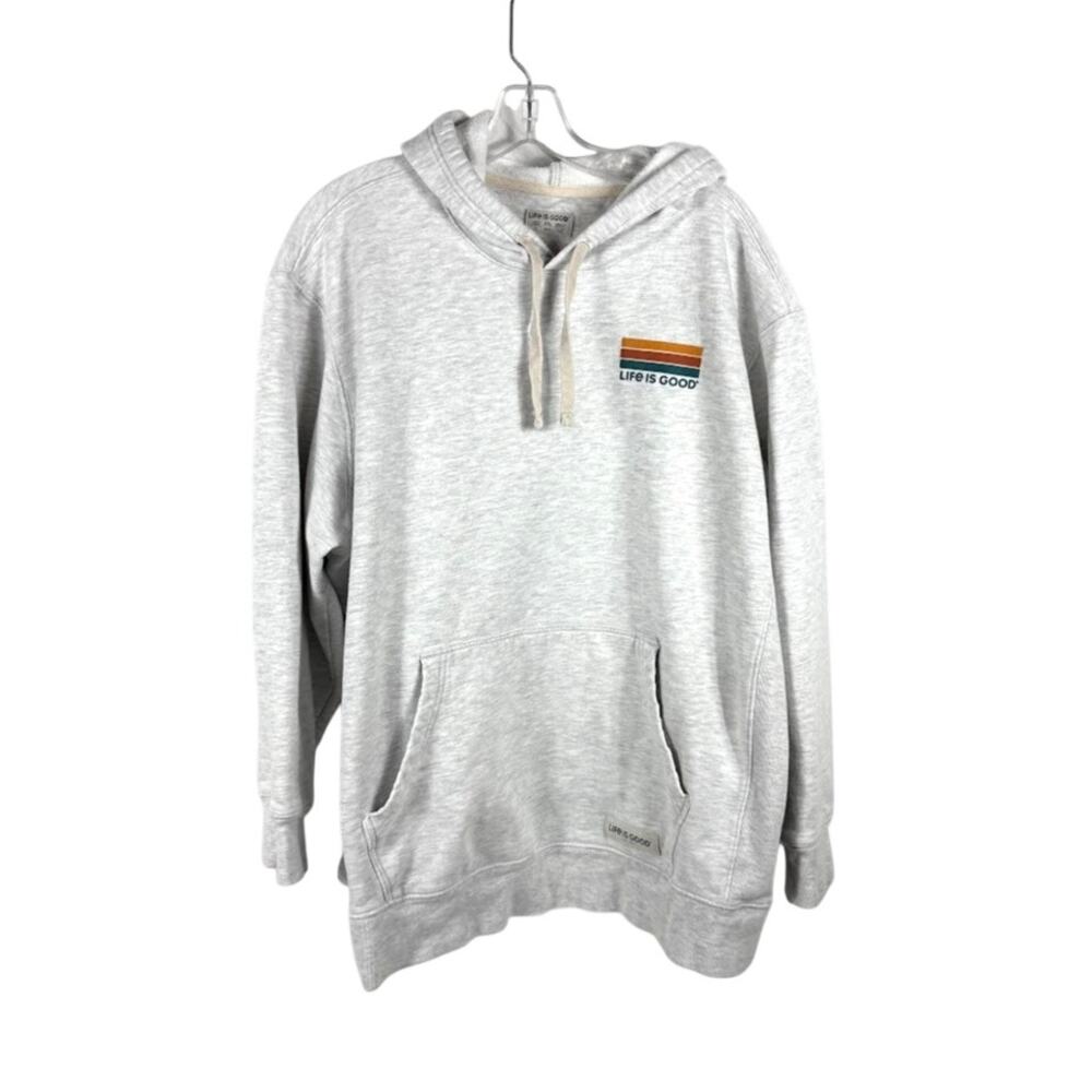Life Is Good XXL 2XL Pullover Hoodie Waves Sun